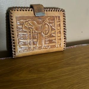 MCM cowboy leather wallet